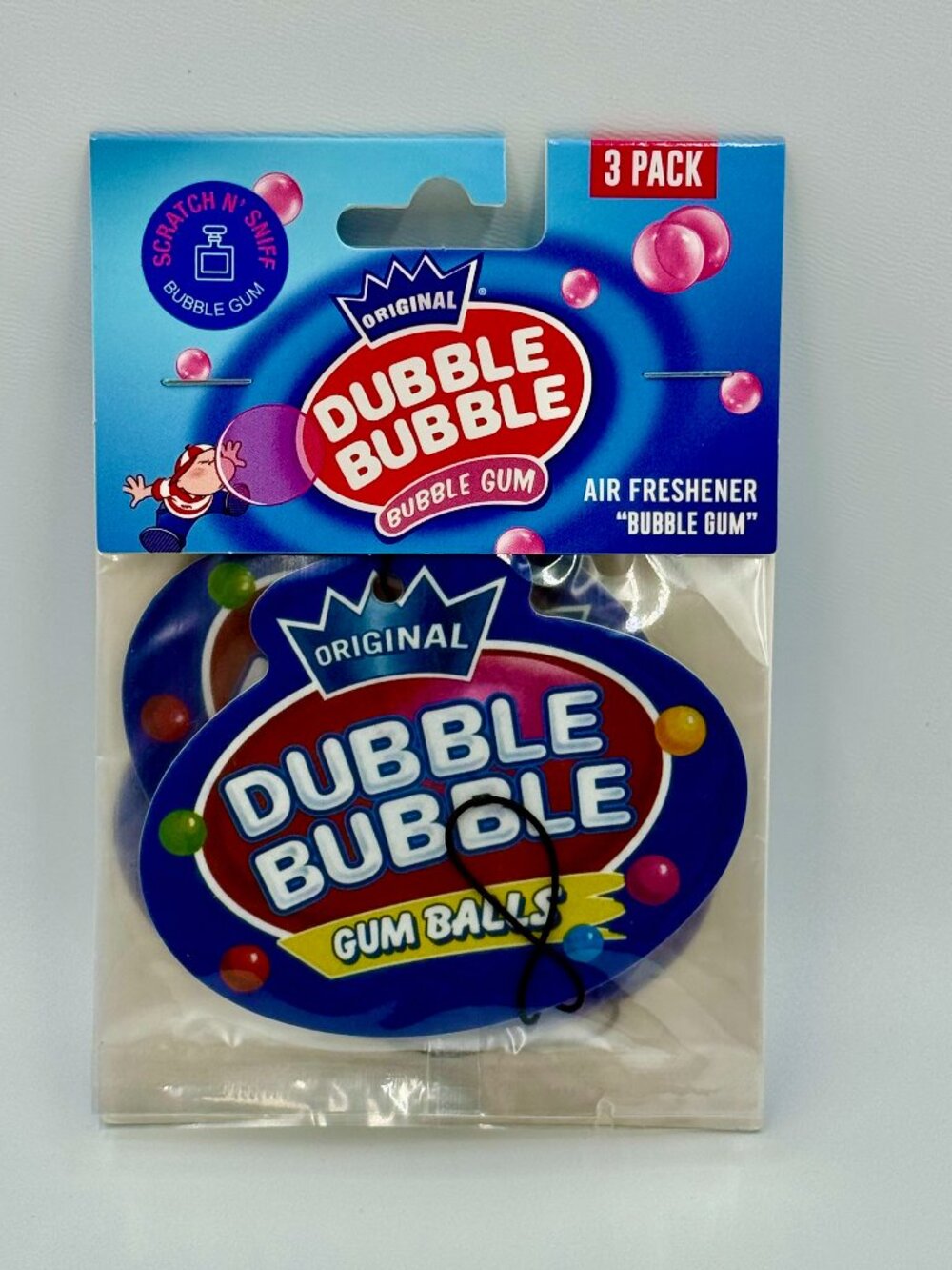 3 Original Dubble Bubble Gum Balls Scented Car Air Fresheners